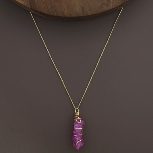 Binded Dyed Stone Neckpiece